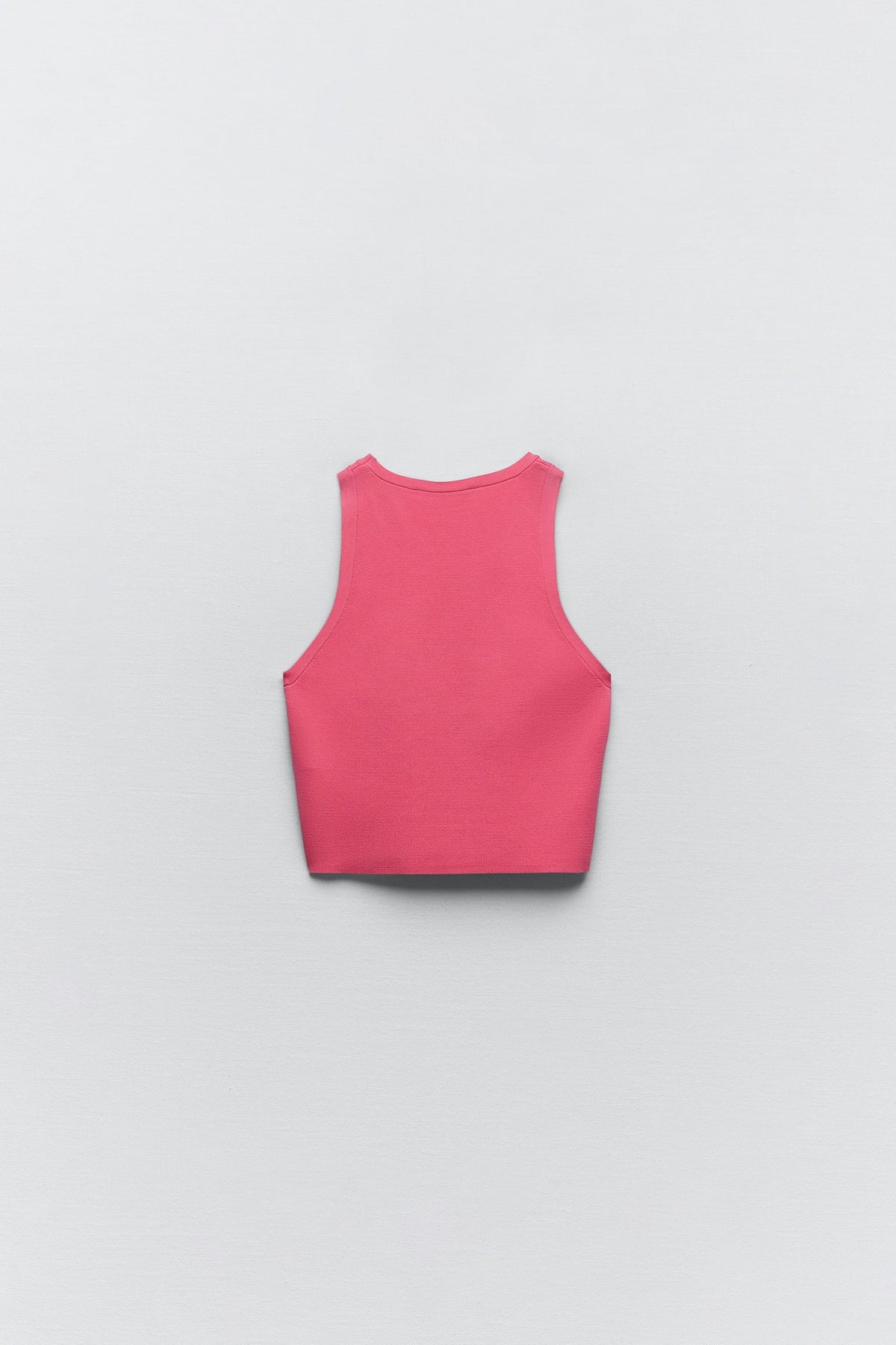 Women Pink Knit Crop Top