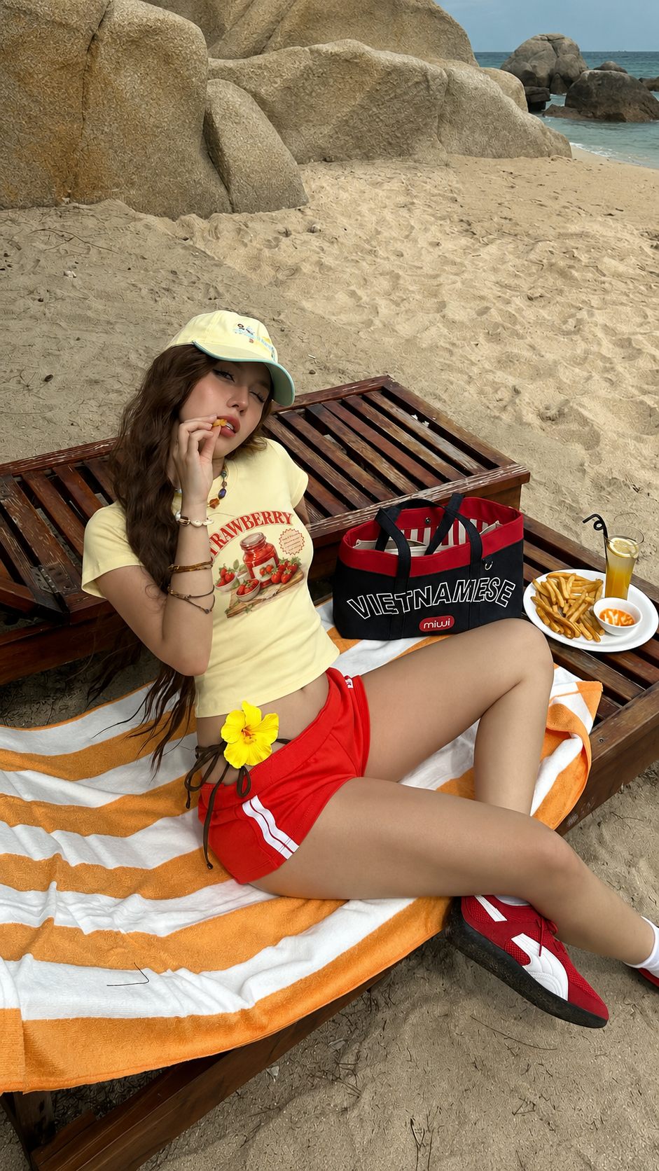 Strawberry Butter Yellow Baby Tee