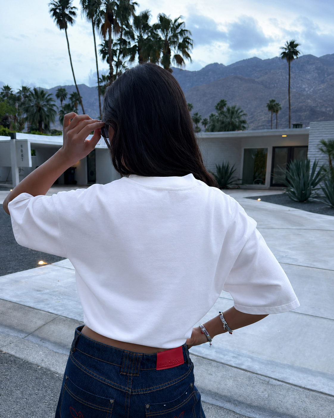 Women Oversized White T-shirt - Heavy 250 GSM Cotton