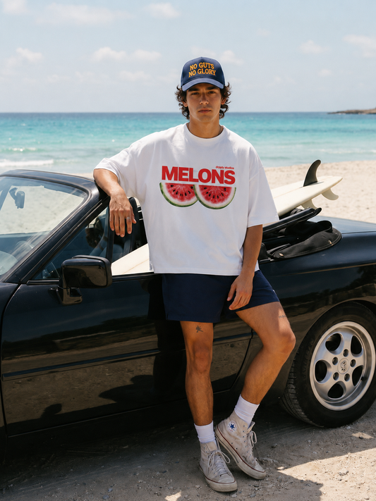 DRPPLY Melons Oversized T-shirt - Heavy 250 GSM Cotton