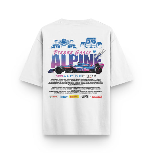 Oversized Alpine Formula 1 T-shirt - Heavy 250 GSM Cotton