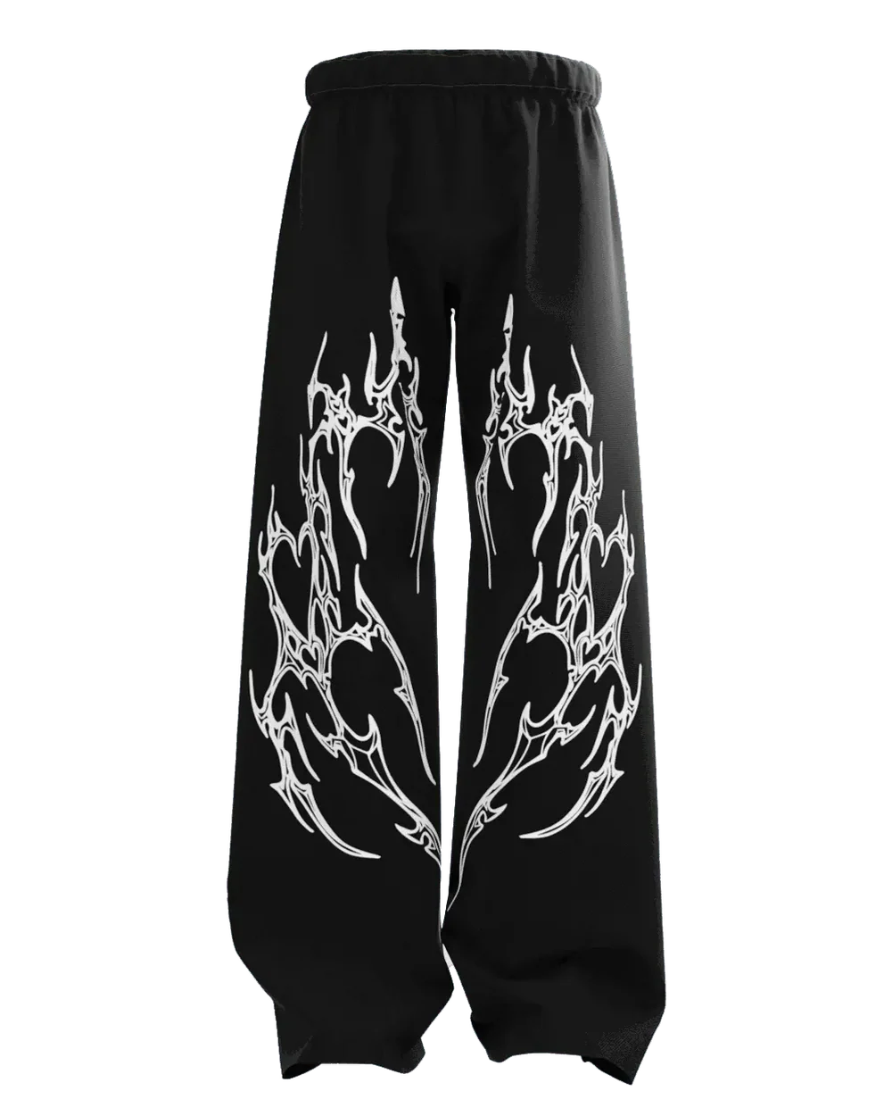 Black Straight Fit Baggy Pants - 250 GSM Cotton