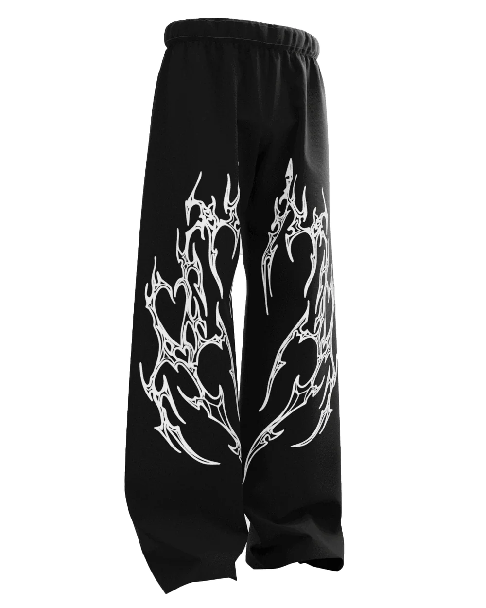 Black Straight Fit Baggy Pants - 250 GSM Cotton