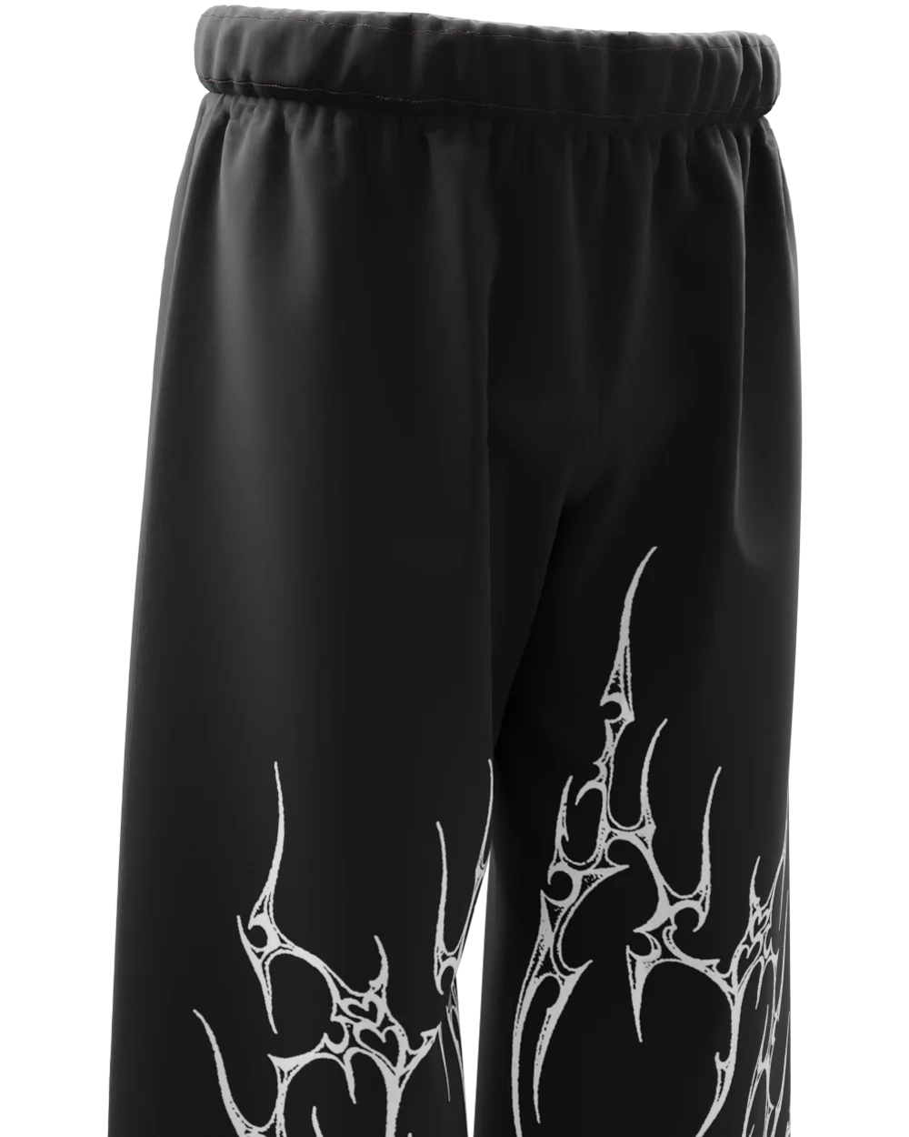Black Straight Fit Baggy Pants - 250 GSM Cotton