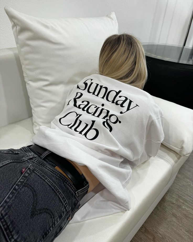 Oversized Sunday Racing Club T-shirt - Heavy 250 GSM Cotton