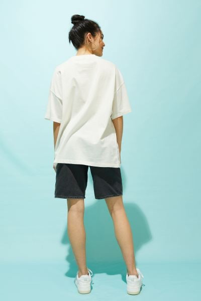 Women Oversized Long Beach Printed T-shirt - Heavy 250 GSM