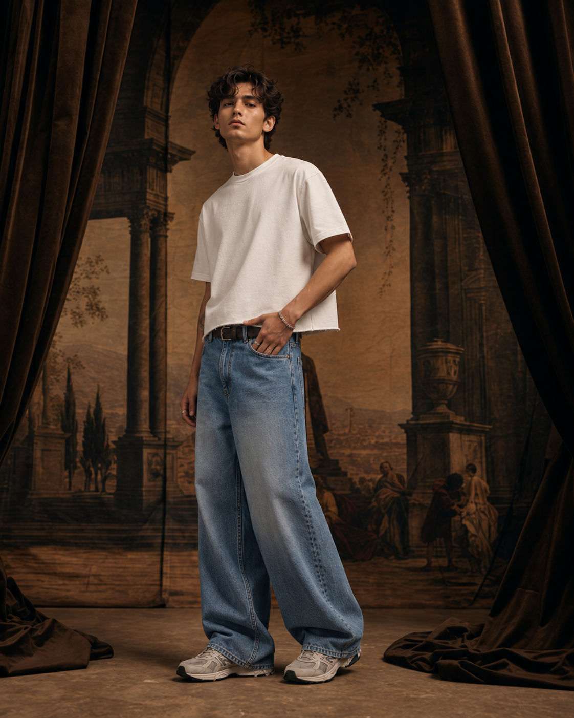 Iconic Cropped Pure White T-shirt