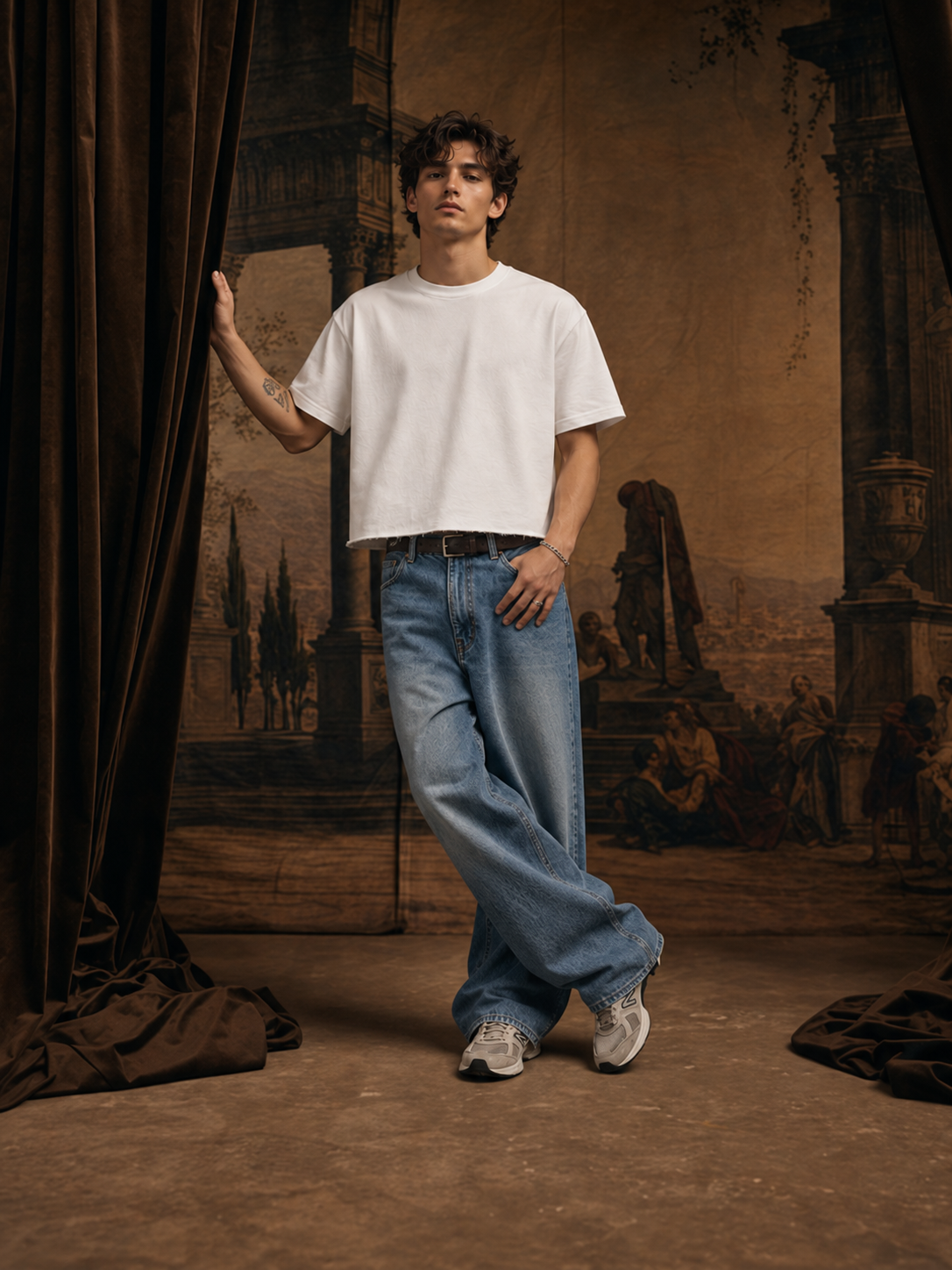 Iconic Cropped Pure White T-shirt