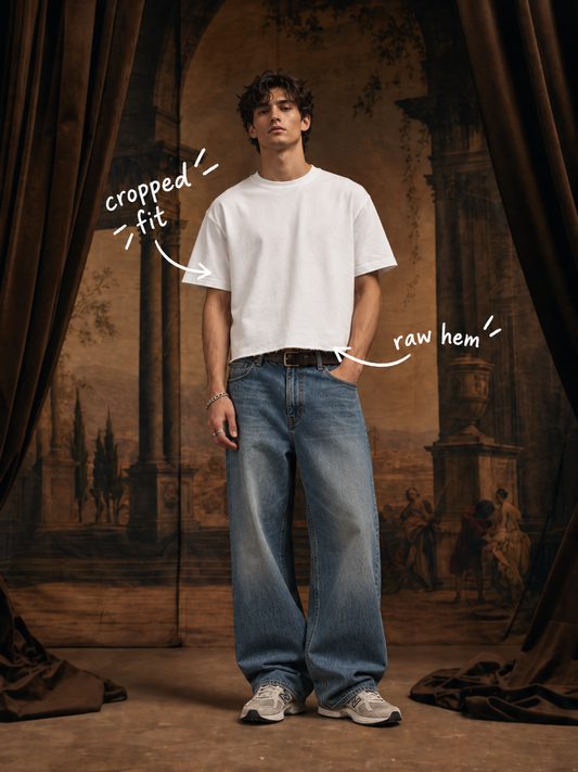 Iconic Cropped Pure White T-shirt