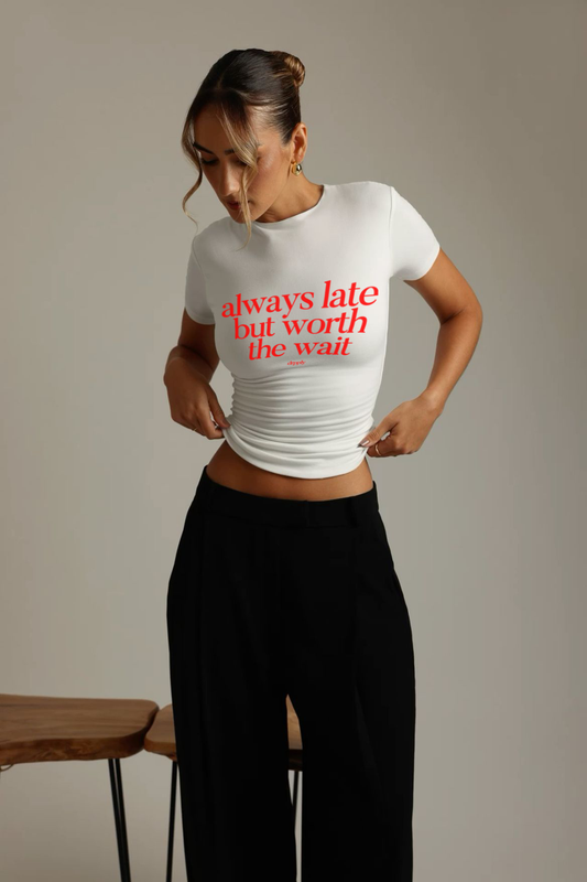 Worth The Wait Baby Tee - Classic Fit