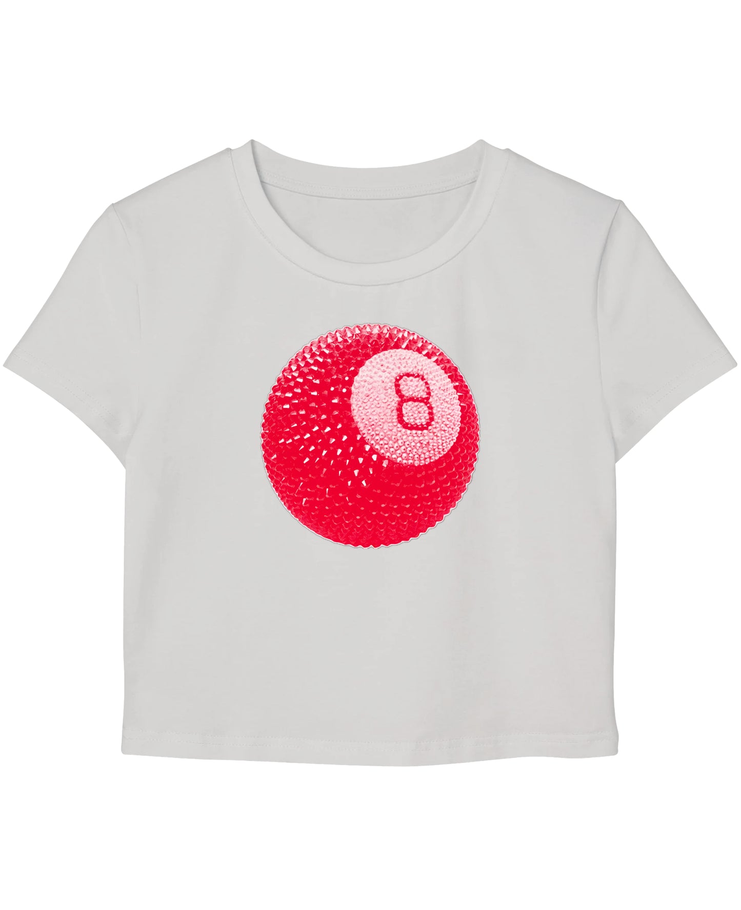 White Baby Tee Front Design