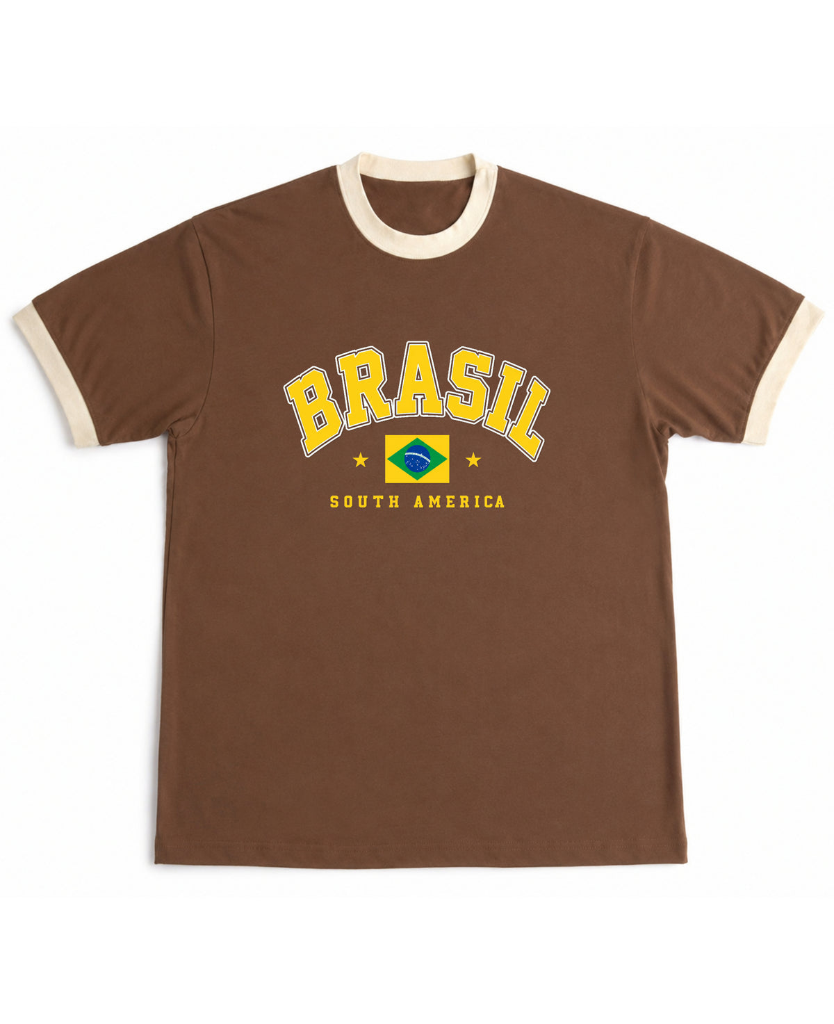 Mousse & Cream Ringer tee Front Design