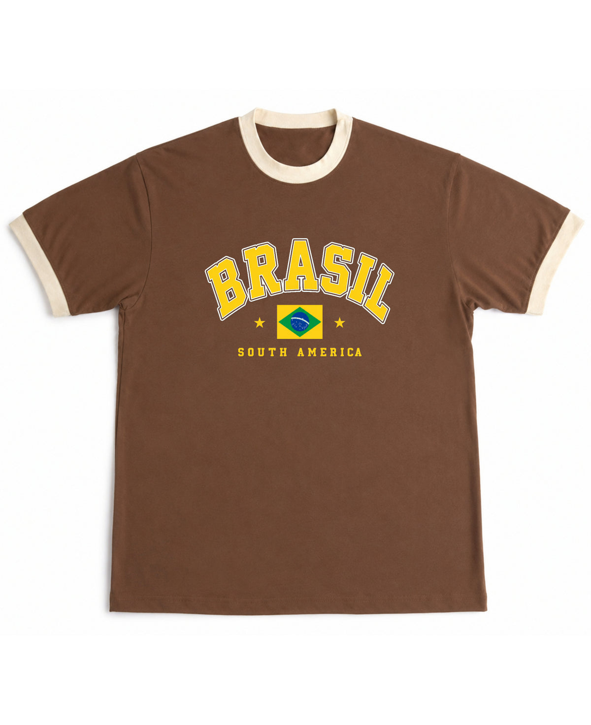 Mousse & Cream Ringer tee Front Design