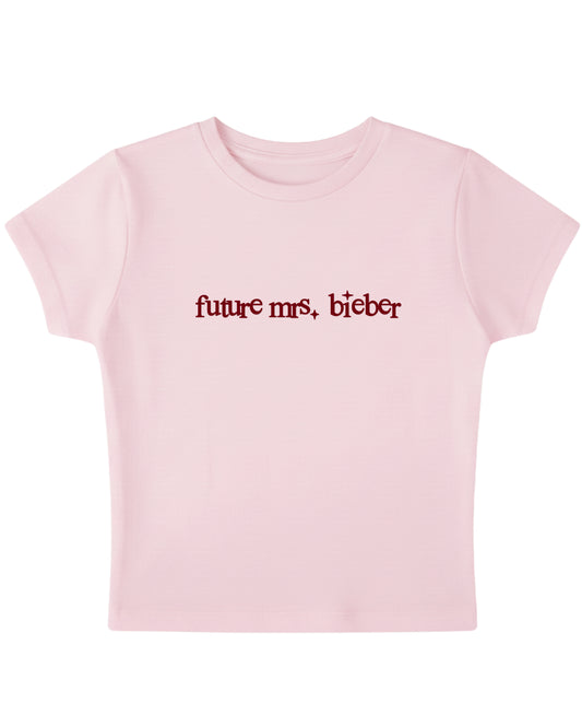 Baby Pink Baby Tee Front Design