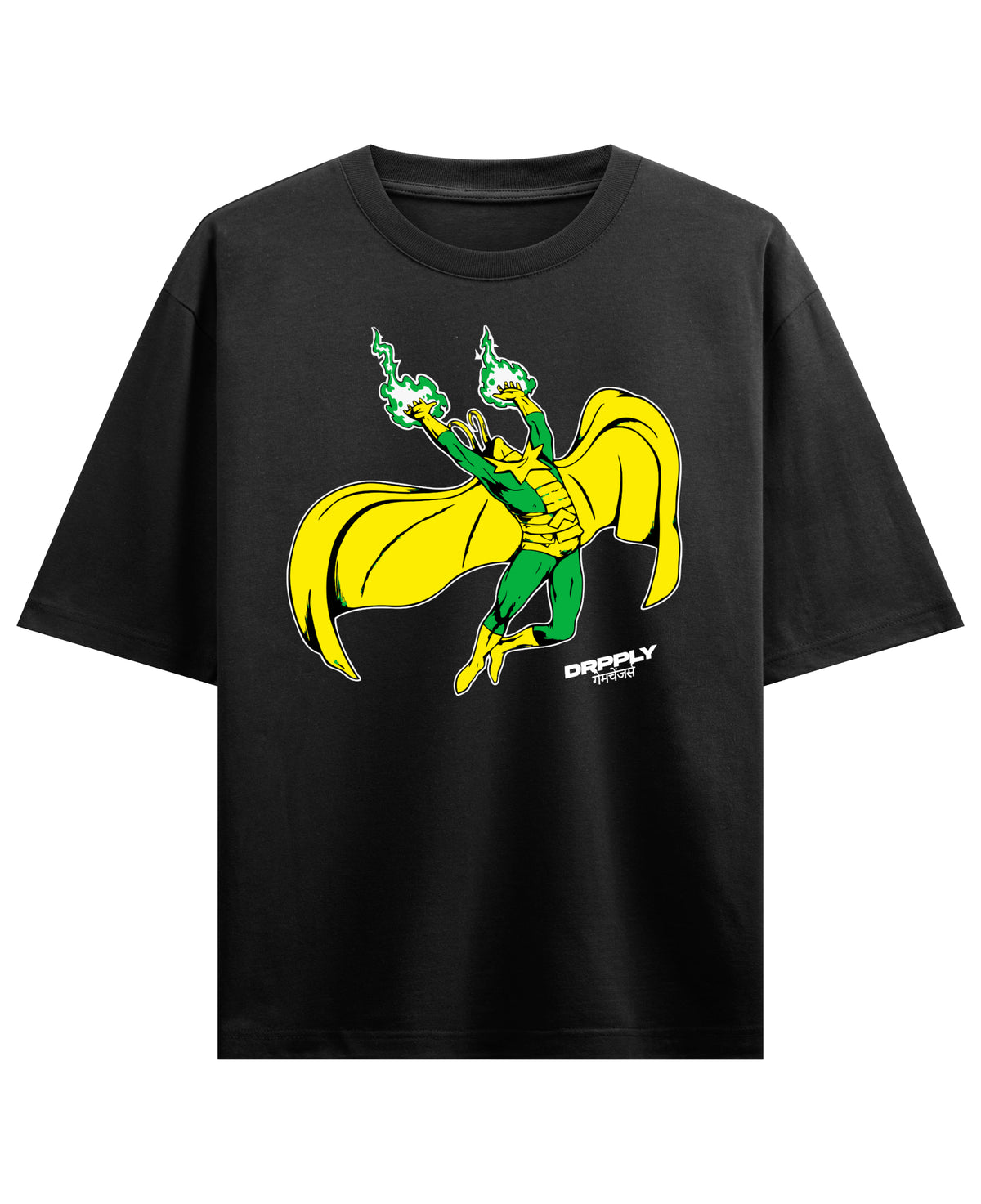 Black Oversized T-shirt Front Design