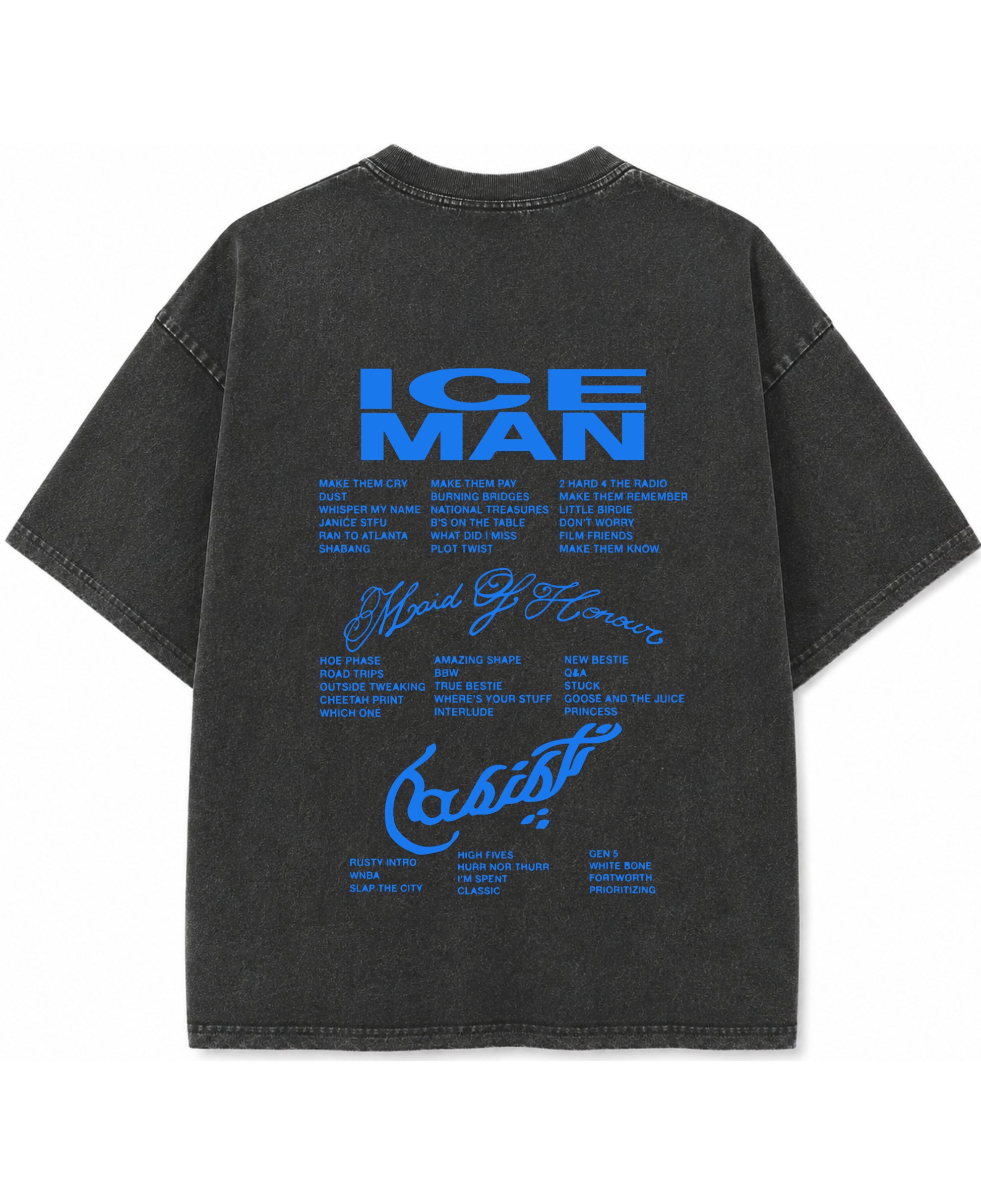 Vintage Fade Wash Oversized T-shirt Back Design