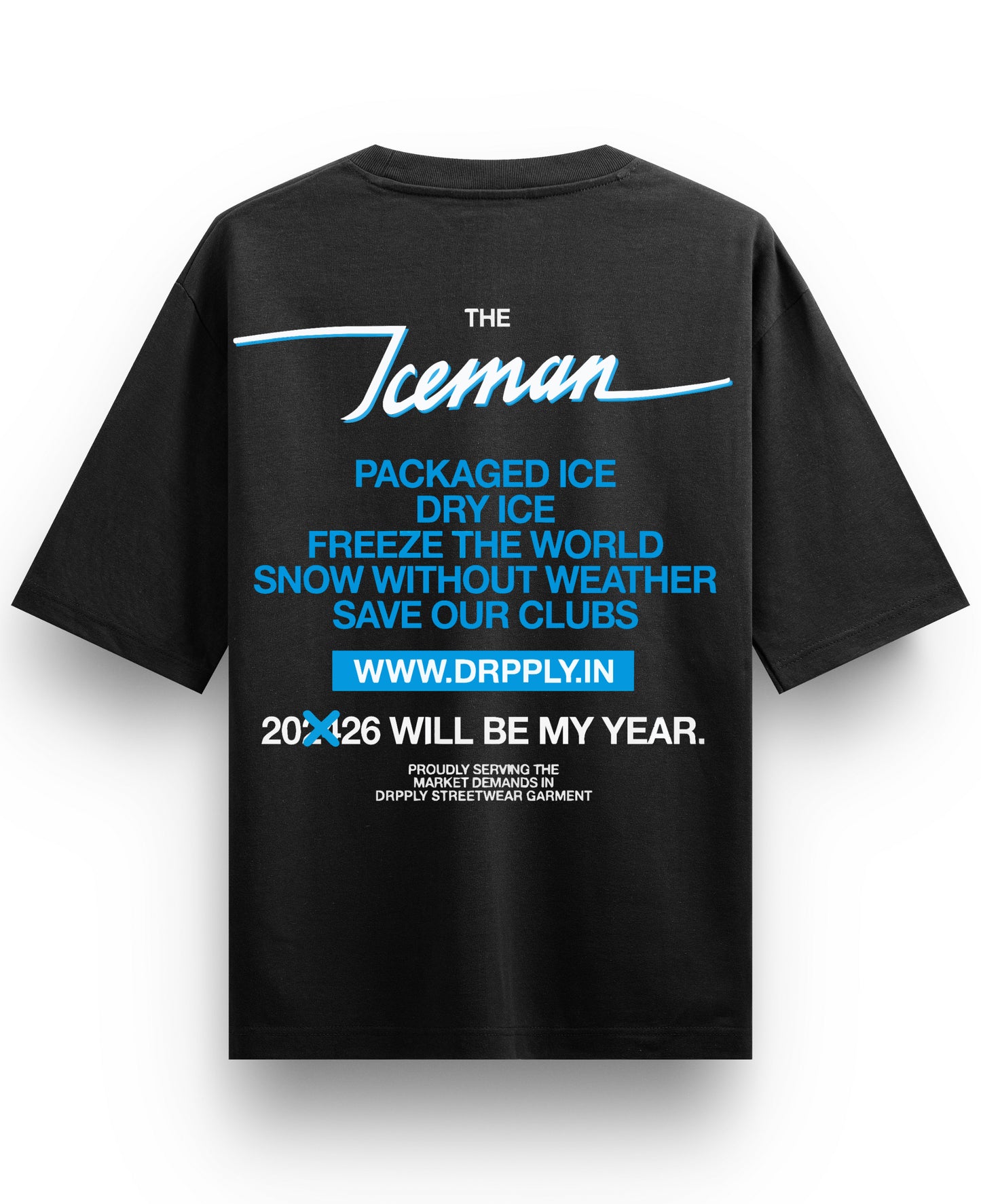 Black Oversized T-shirt Back Design