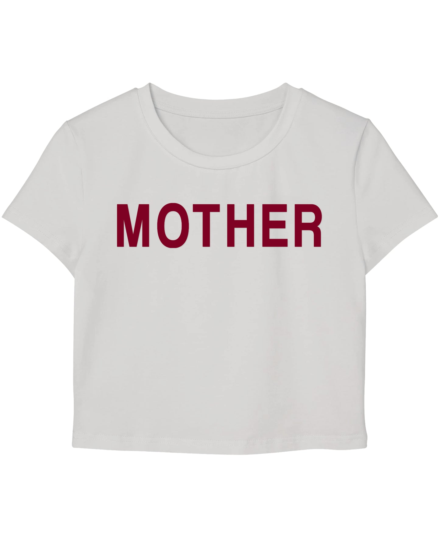 White Baby Tee Front Design