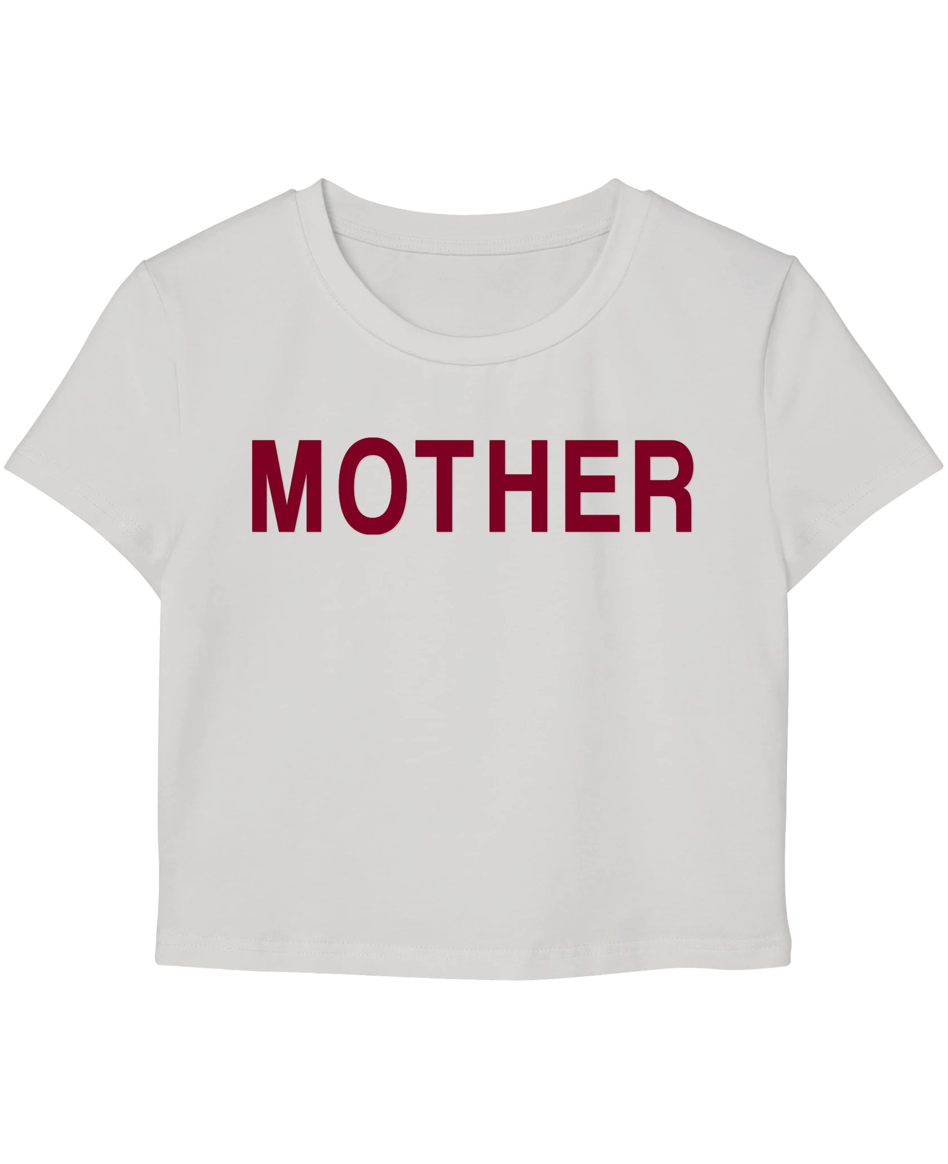 White Baby Tee Front Design