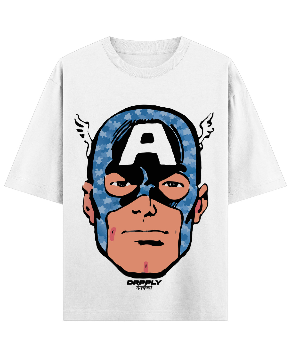 White Oversized T-shirt Front Design