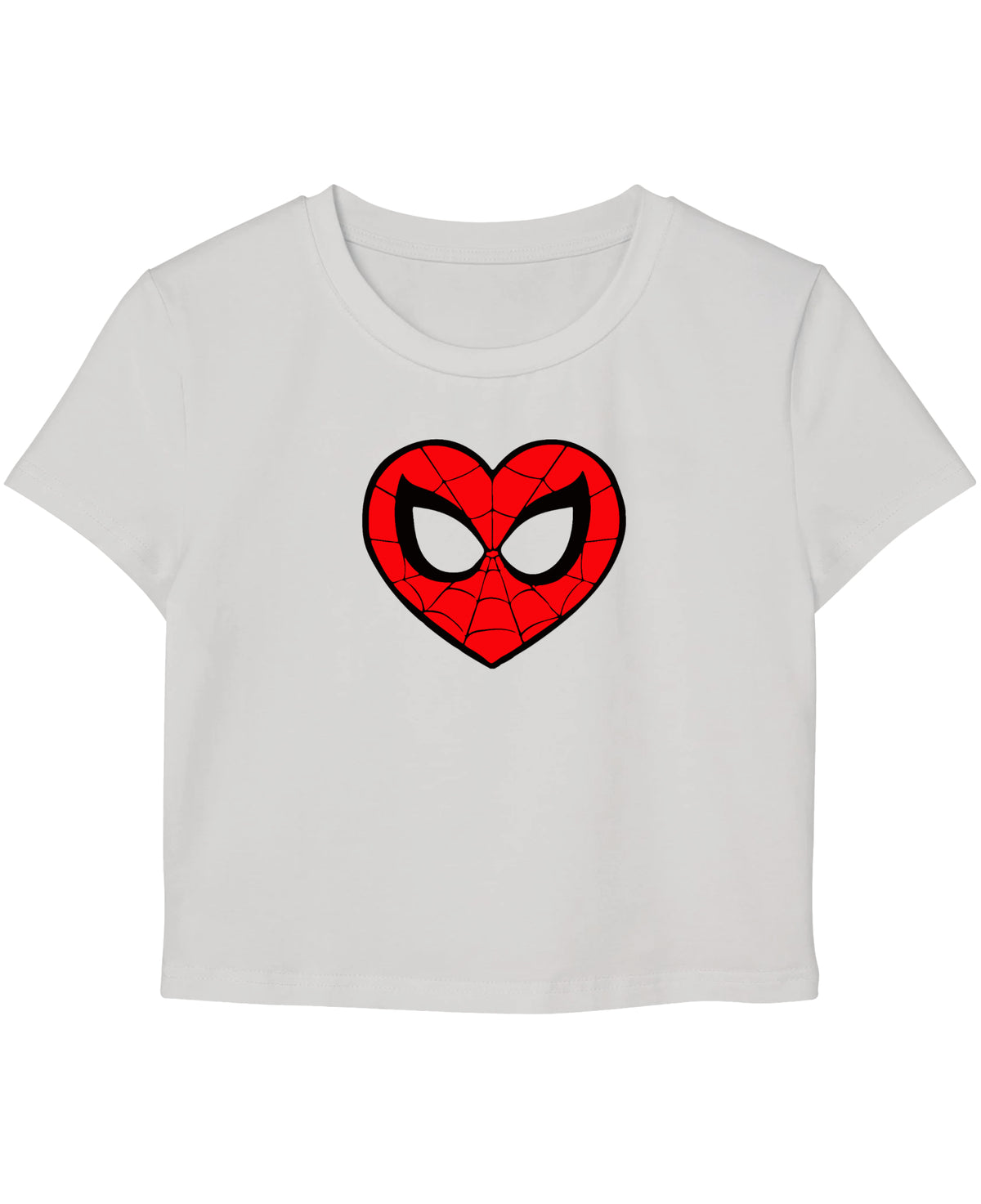 White Baby Tee Front Design