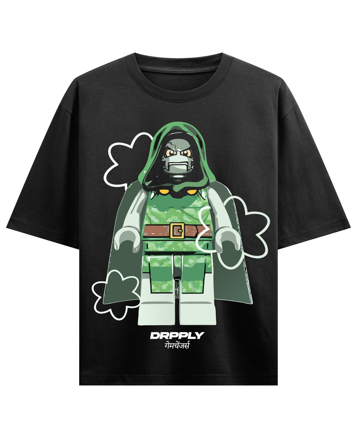 Black Oversized T-shirt Front Design