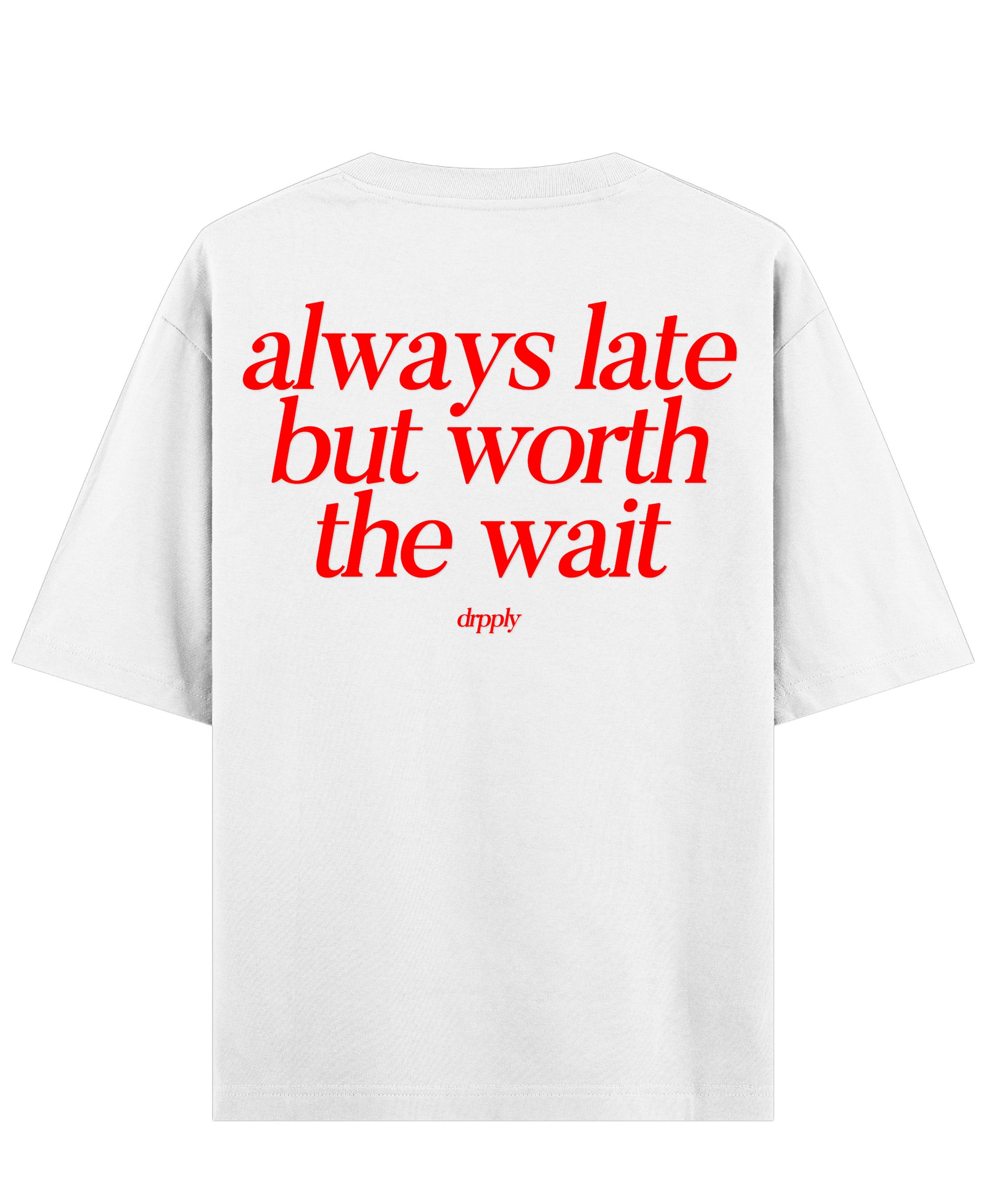 White Oversized T-shirt Back Design
