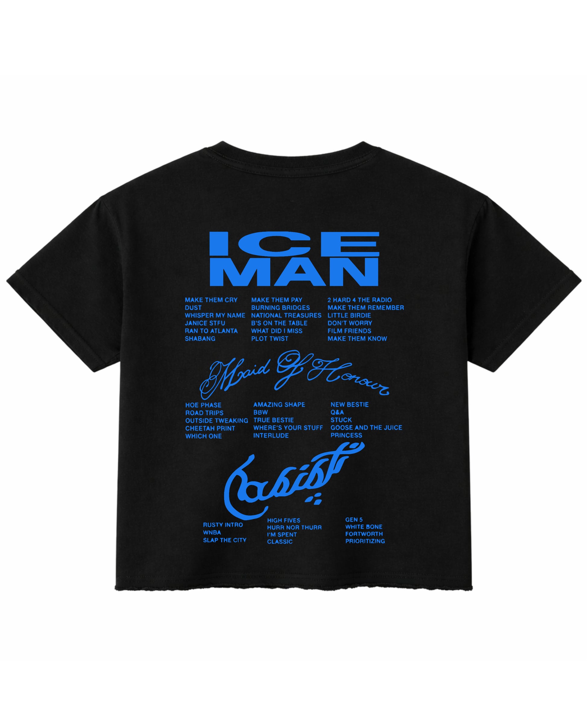 Black Boxy Fit T-shirt Back Design