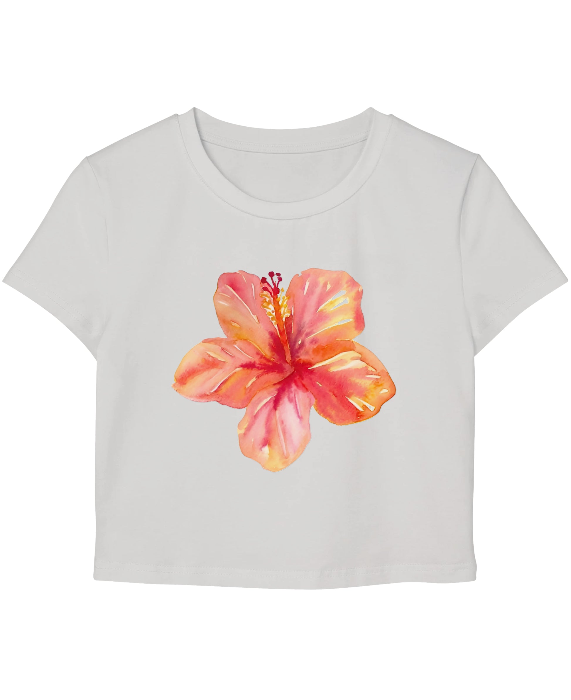 White Baby Tee Front Design