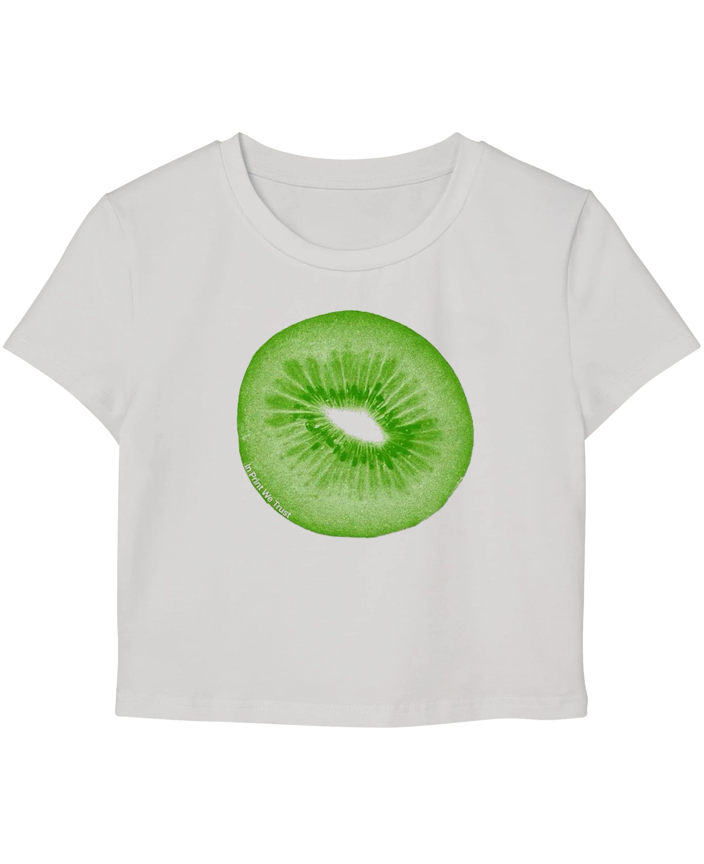 White Baby Tee Front Design