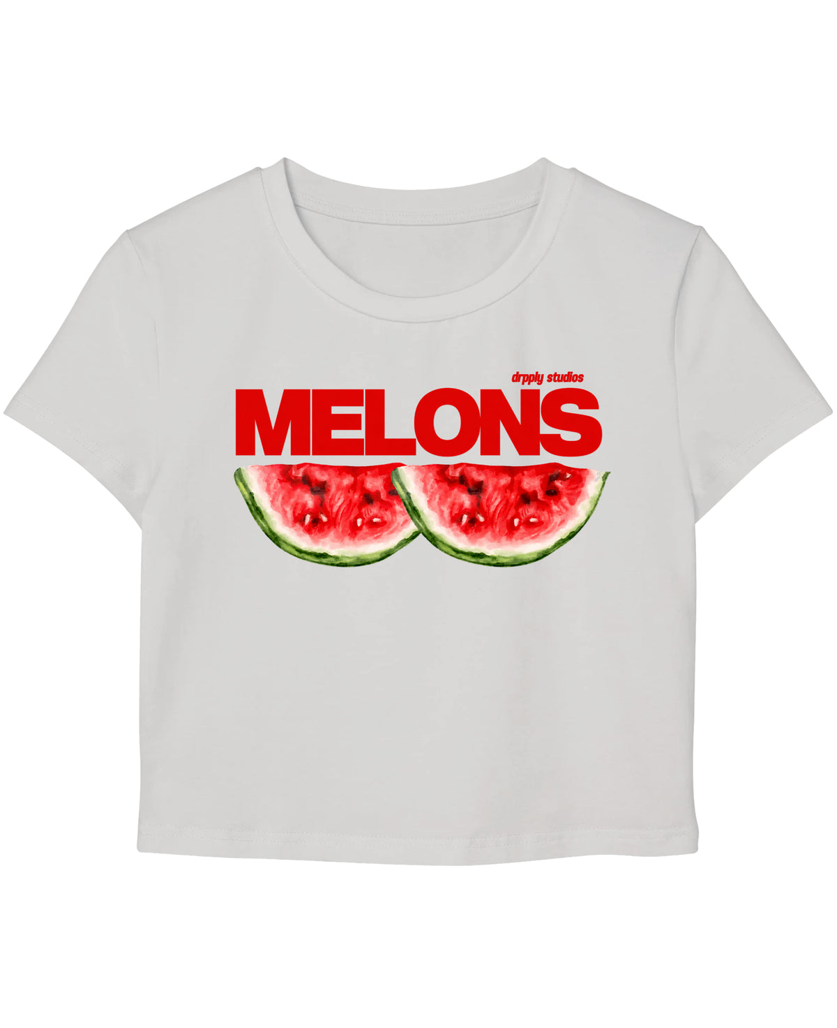 White Baby Tee Front Design