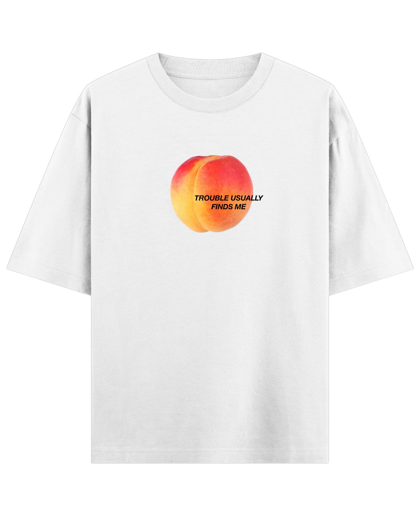 White Oversized T-shirt Front Design