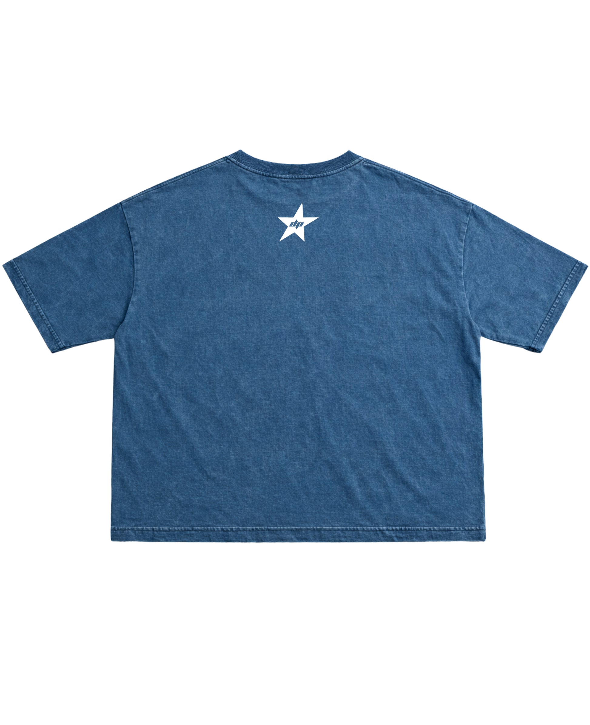 Denim Wash Boxy Fit T-shirt Back Design