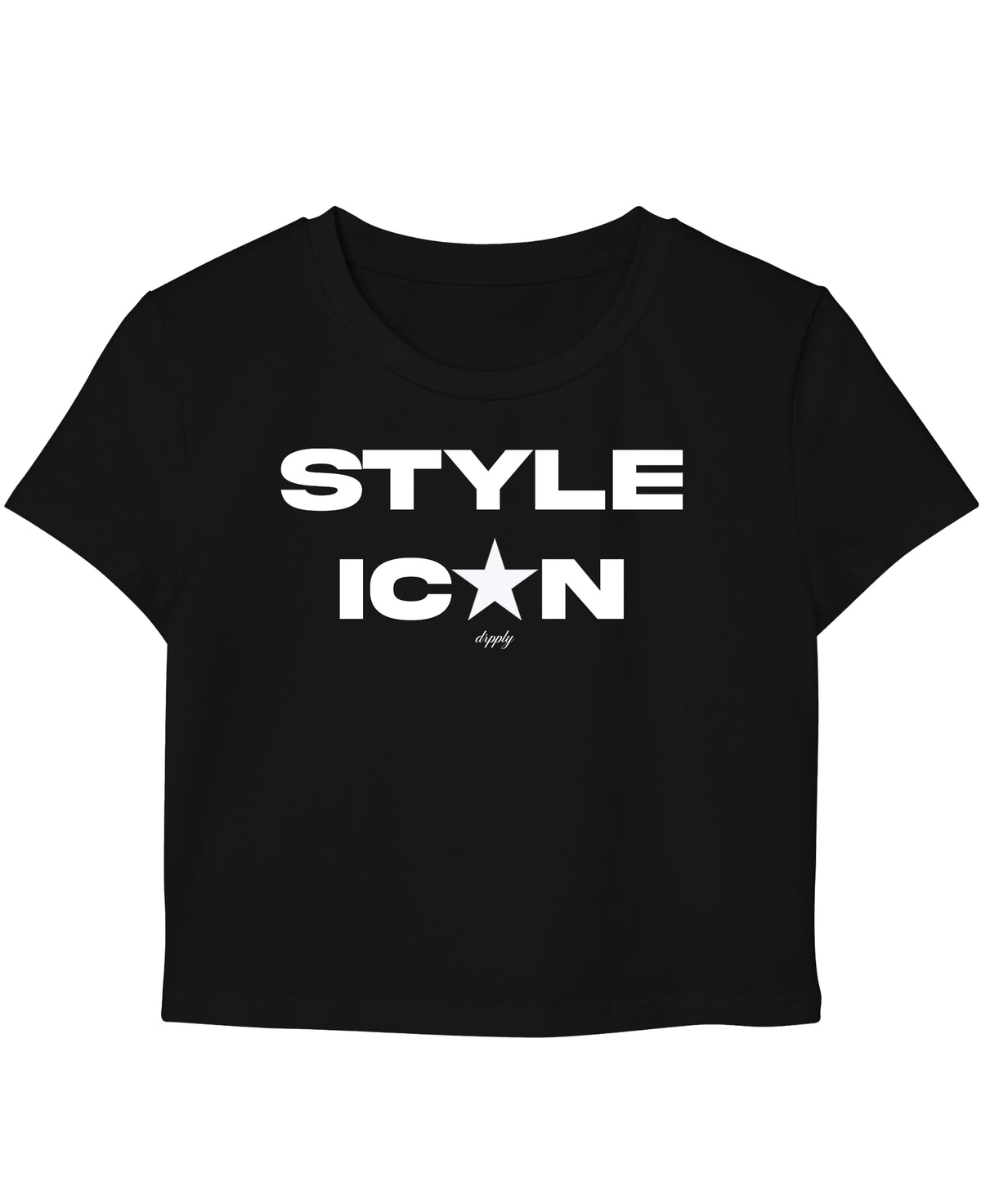 Black Baby Tee Front Design