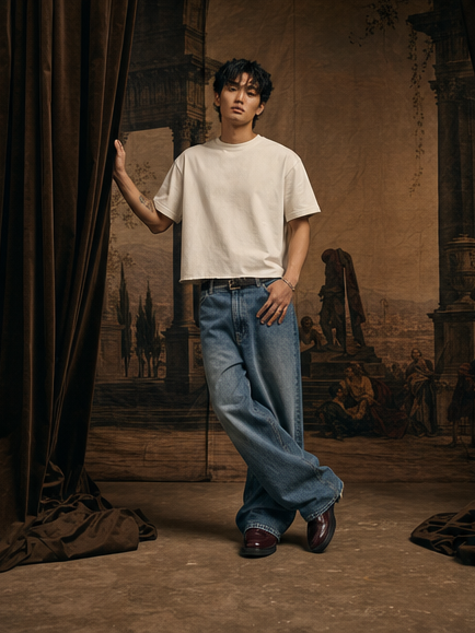 Iconic Cropped Off-White T-shirt