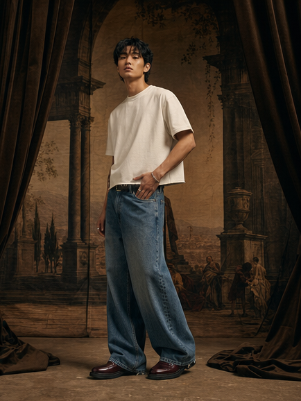 Iconic Cropped Off-White T-shirt