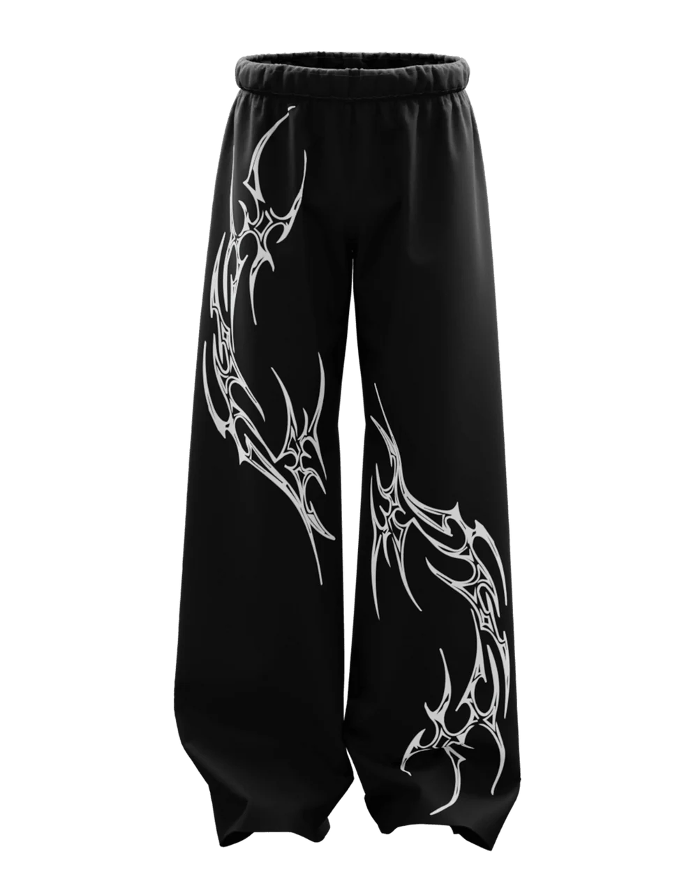 Black Straight Fit Baggy Pants - 250 GSM Cotton