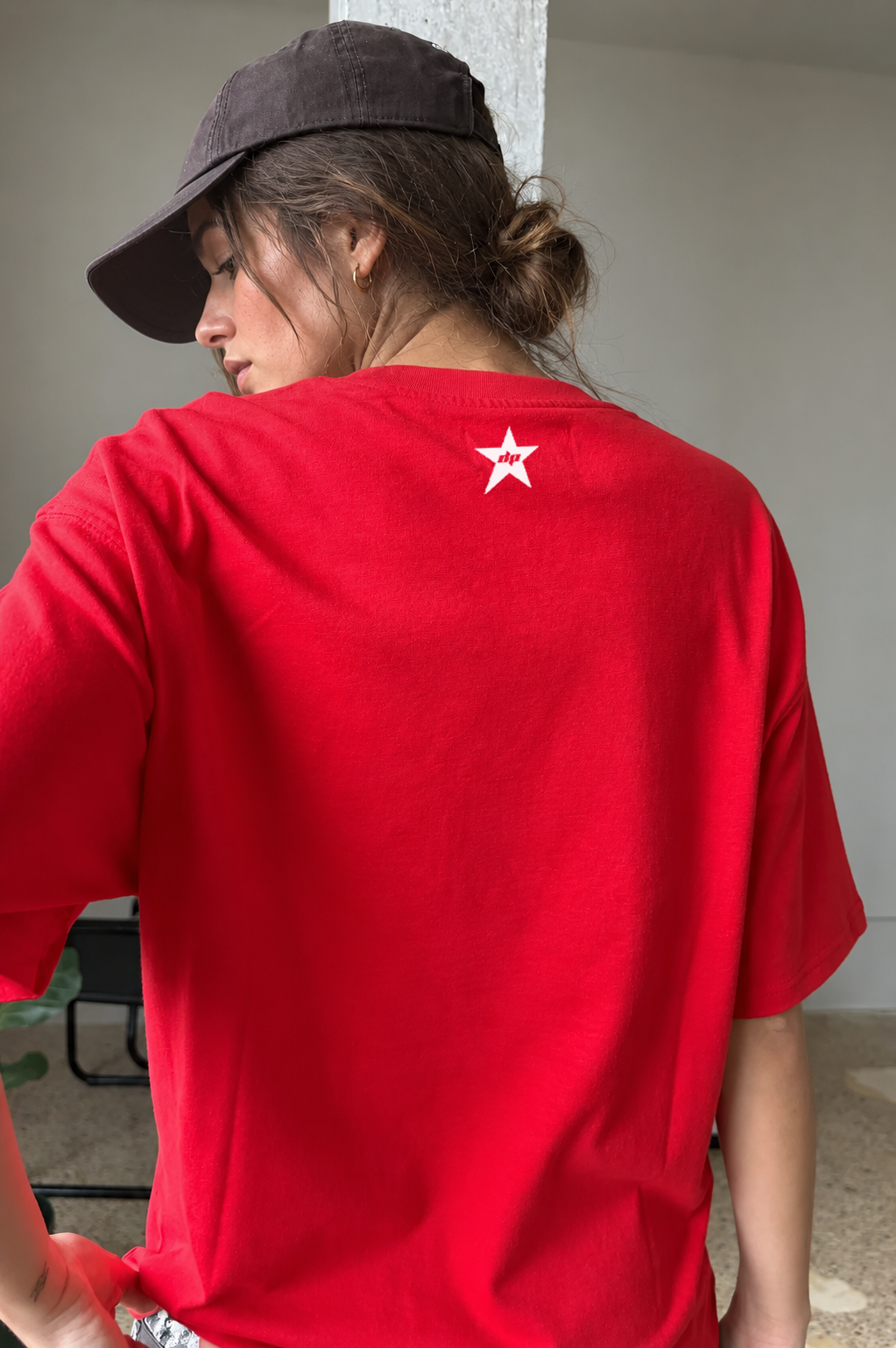 Perfectly Cropped Red T-shirt - Heavy 250 GSM Cotton