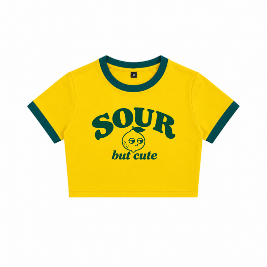 Sour But Cute Ringer Baby Tee