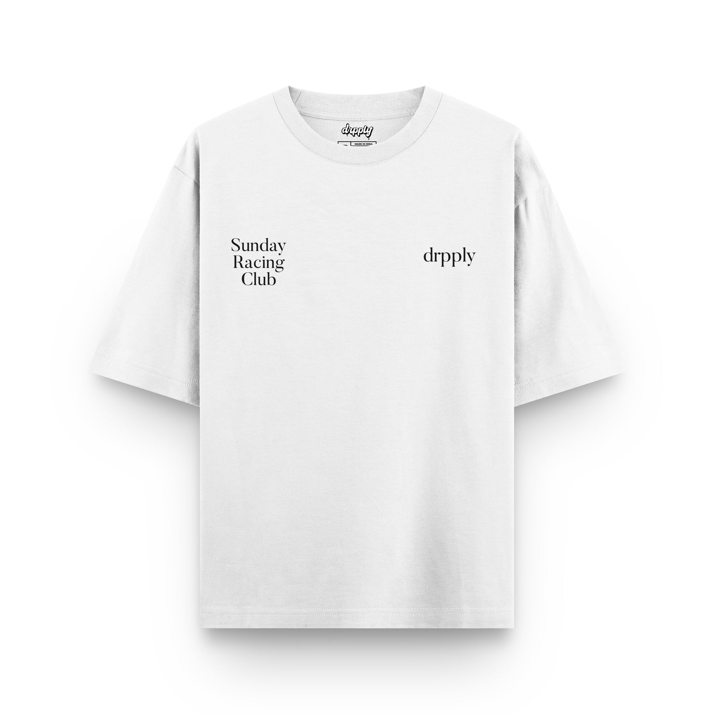 Oversized Sunday Racing Club T-shirt - Heavy 250 GSM Cotton