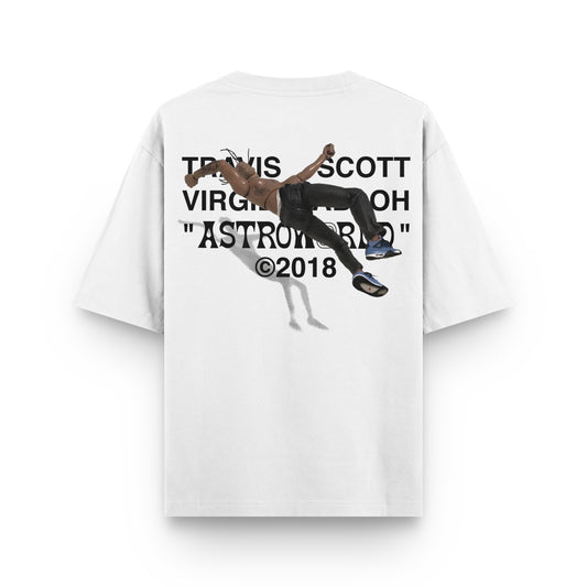 Oversized Travis Scott Astroworld White T-shirt - Heavy 250 GSM Cotton