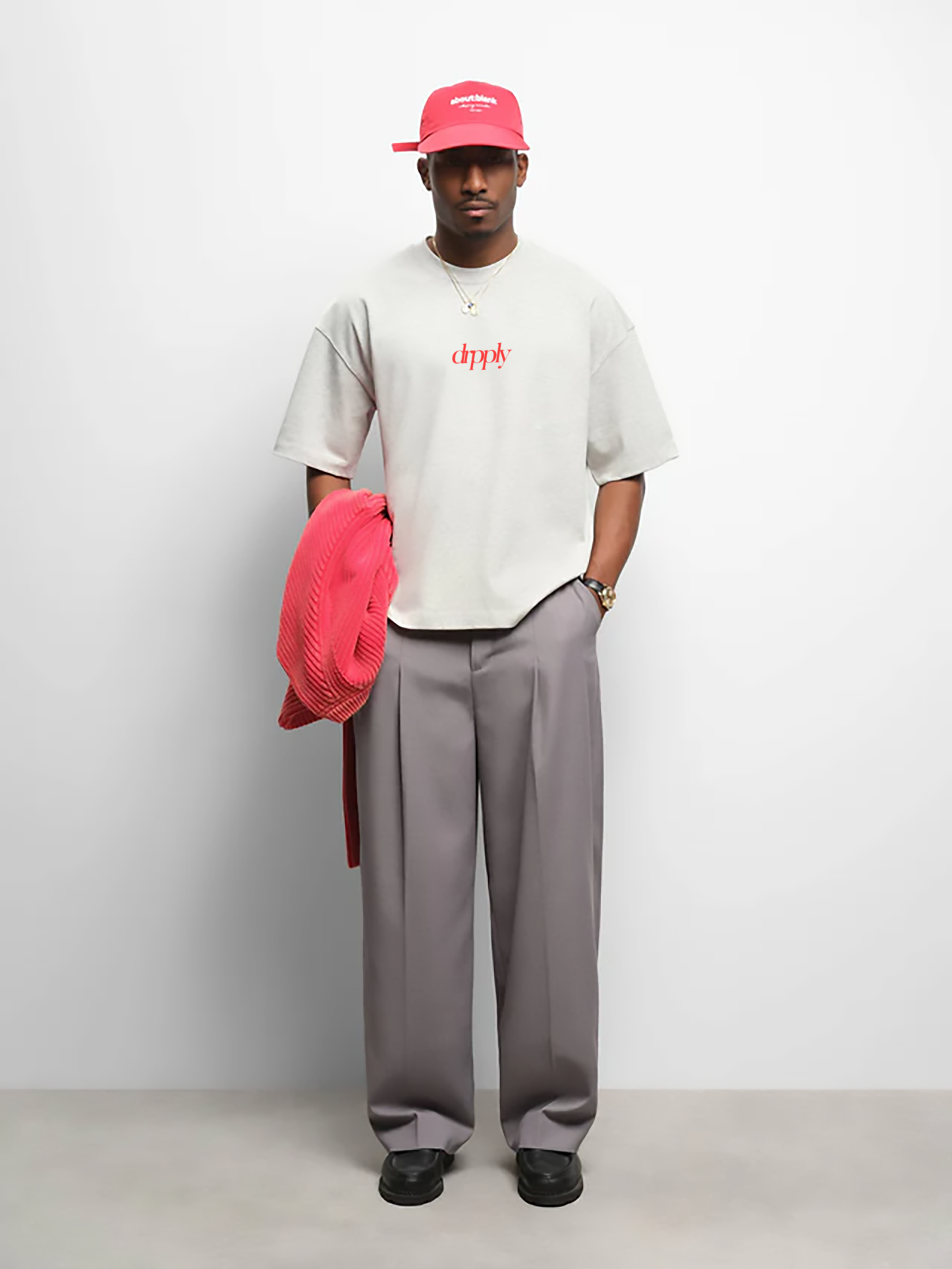 Oversized White Better Late Than Ugly T-shirt - Heavy 250 GSM Cotton